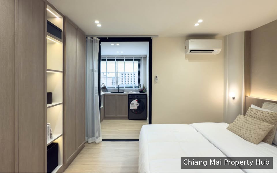 ศรีธนาคอนโด 2 ห้วยแก้ว ได้ทั้งทำเลนิมมาน 39 ตร.ม. ชั้น 12 ห้องมุม 